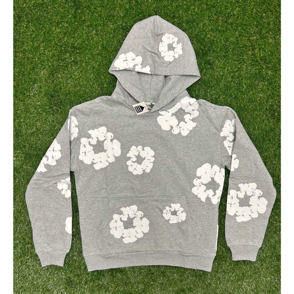 *BRAND NEW - Denim Tears “Gray” Hoodie - Ready To Ship🚚💨 Size m